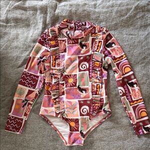 Cotton On Girls Long Sleeve Swimsuit Size 5